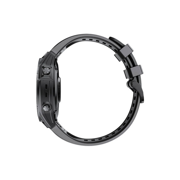 Силиконова каишка за Garmin (QuickFit 22mm), Черно, Black, FixPremium