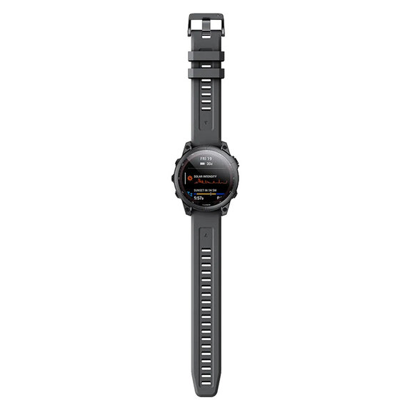 Силиконова каишка за Garmin (QuickFit 26mm), Черно, Black, FixPremium