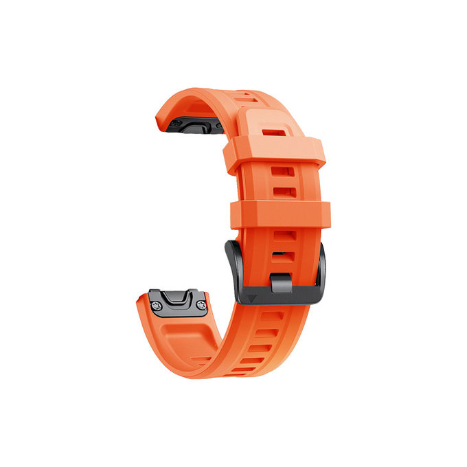 Силиконова каишка за Garmin (QuickFit 26mm), Oранжев, Orange, FixPremium