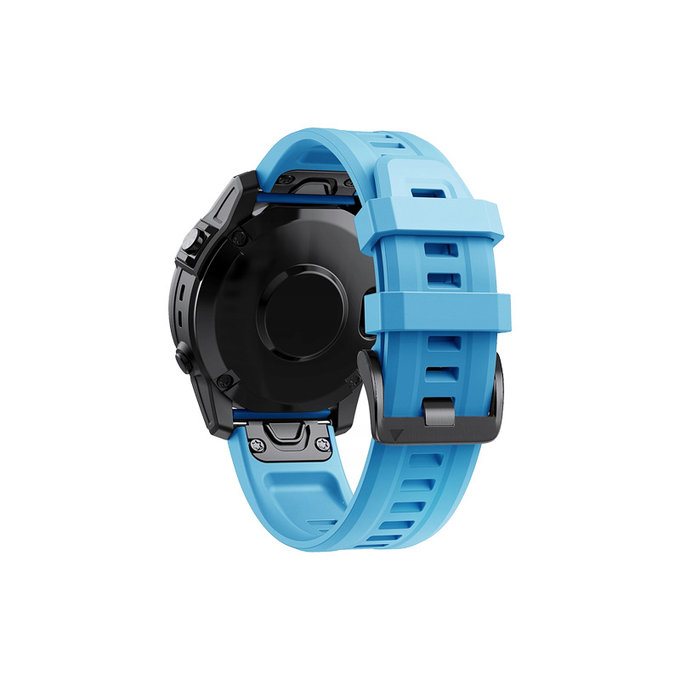 Силиконова каишка за Garmin (QuickFit 26mm), Синьо, Blue, FixPremium