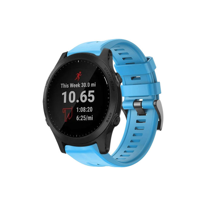 Силиконова каишка за Garmin (QuickFit 26mm), Синьо, Blue, FixPremium
