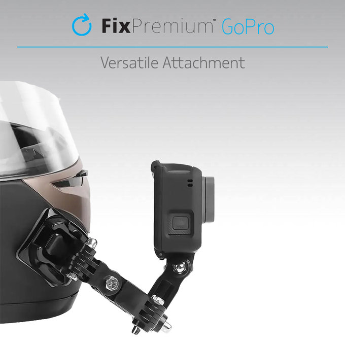 Тройна стойка с 3 рамена за GoPro, Черно, Black