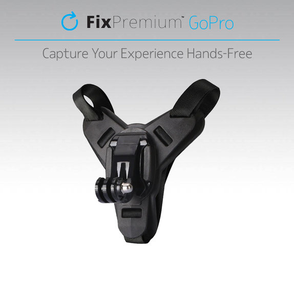 Стойка за каска за GoPro, Черно, Black