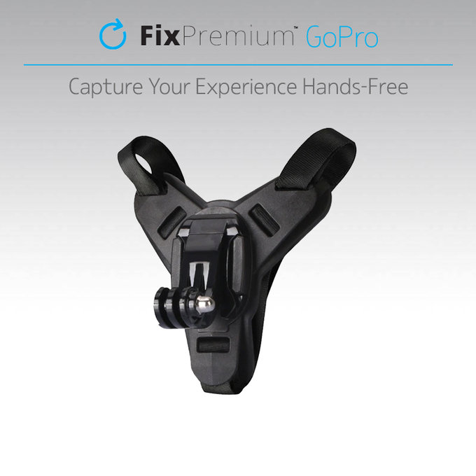 Стойка за каска за GoPro, Черно, Black