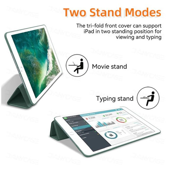 Силиконов калъф Flip за iPad 10.2 (7th, 8th, 9th Gen), Синьо, Blue, FixPremium