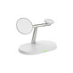 MagSafe стойка 3в1 за iPhone, Apple Watch и AirPods, Бял, White, FixPremium