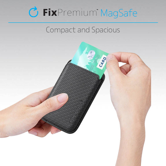 MagSafe карбонов портфейл, Черно, Black