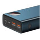 Външна батерия 20 000 mAh, 65W, Синьо, Blue, Baseus