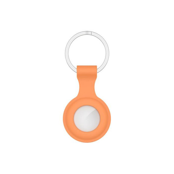Силиконов ключодържател за AirTag, Oранжев, Orange, FixPremium