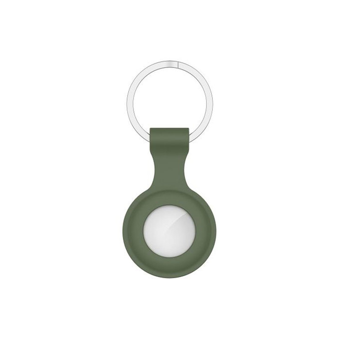 Силиконов ключодържател за AirTag, тъмно зелен, dark Зелен, Green, FixPremium