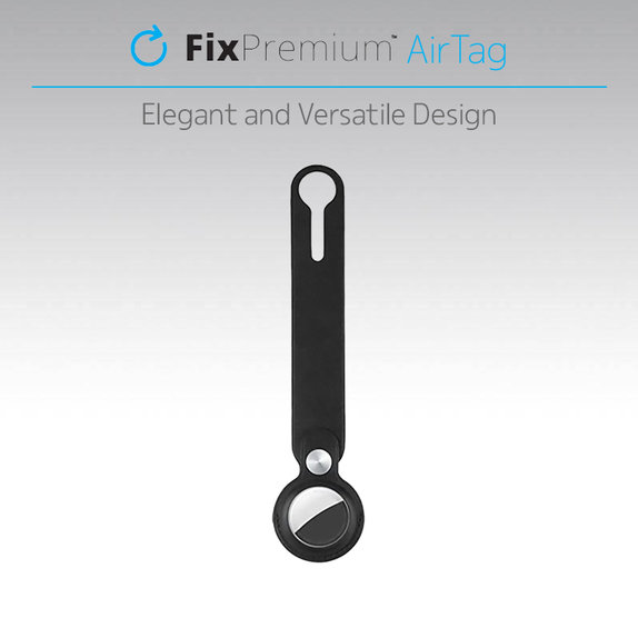 Кожен ключодържател за AirTag, Синьо, Blue, FixPremium