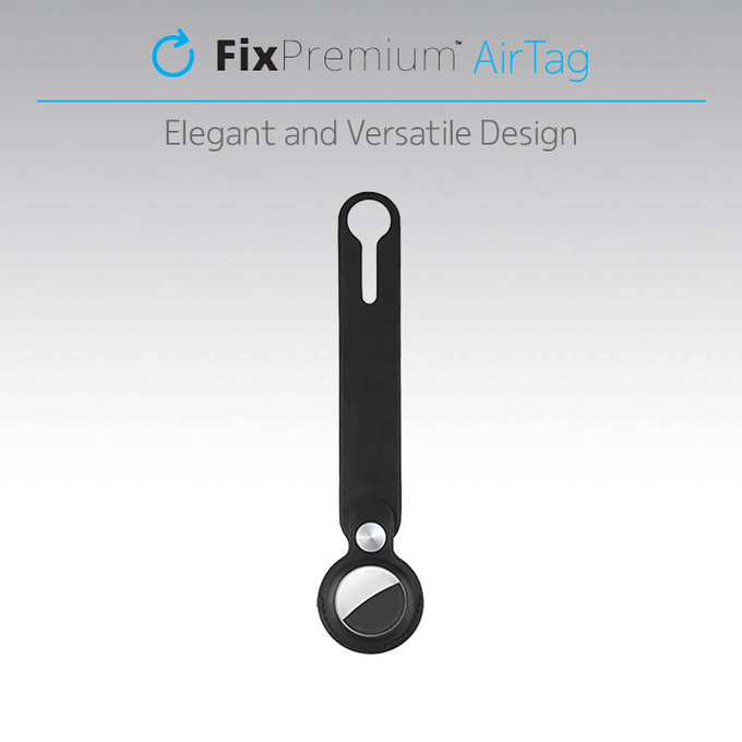 Кожен ключодържател за AirTag, Синьо, Blue, FixPremium