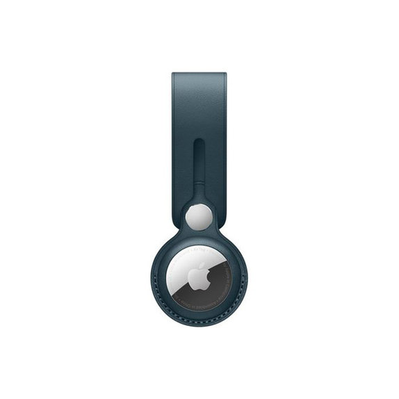 Кожен ключодържател за AirTag, Синьо, Blue, FixPremium