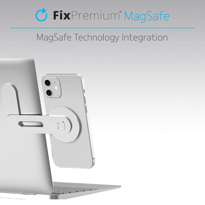 MagSafe държач за iPhone за лаптоп, Cребрист, Silver, FixPremium