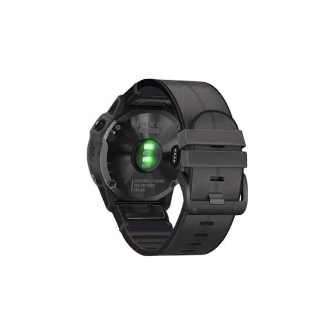 Кожена каишка за Garmin (QuickFit 26mm), Черно, Black, FixPremium