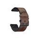 Кожена каишка за Garmin (QuickFit 22mm), Кафяв, Brown, FixPremium