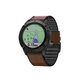 Кожена каишка за Garmin (QuickFit 22mm), Кафяв, Brown, FixPremium