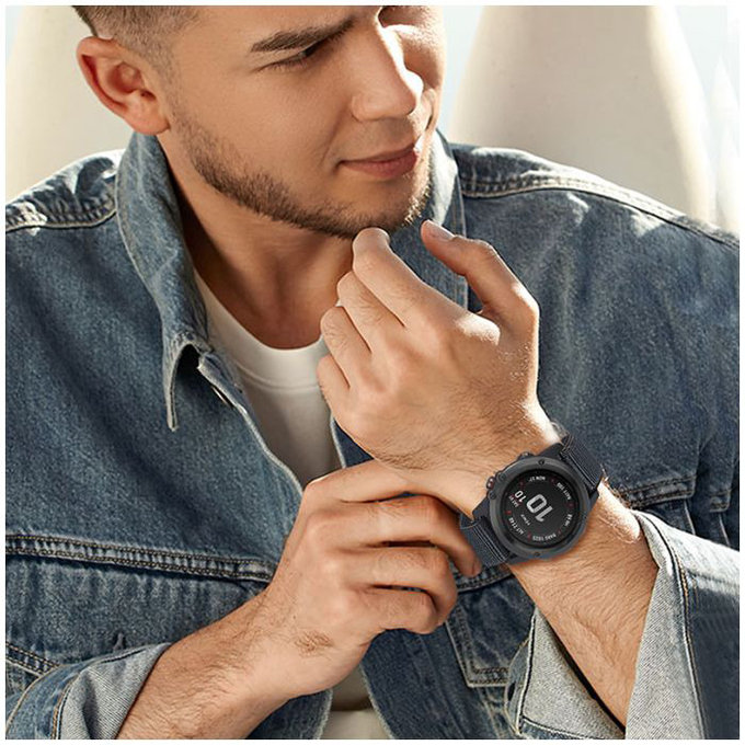 Найлонова каишка за Garmin (26mm), Черно, Black, FixPremium