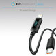 USB-C / USB кабел с Power Delivery функция, 1m, Черно, Black, FixPremium