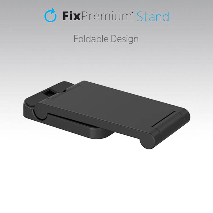 Сгъваема стойка 3в1 за iPhone, Apple Watch и AirPods, Черно, Black, FixPremium