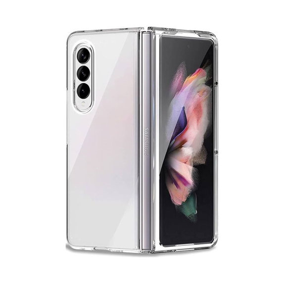 Силиконов калъф за Samsung Z Fold 3, Прозрачен, Transparent