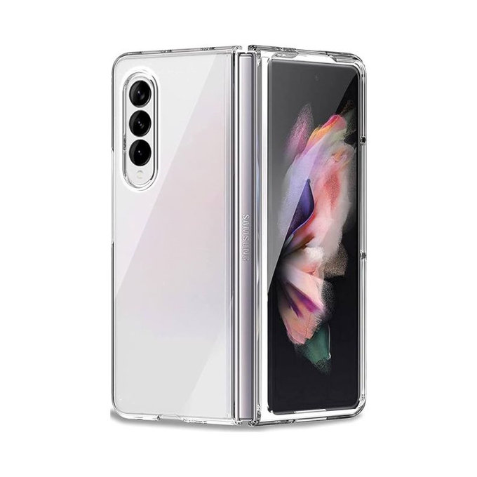 Силиконов калъф за Samsung Z Fold 3, Прозрачен, Transparent