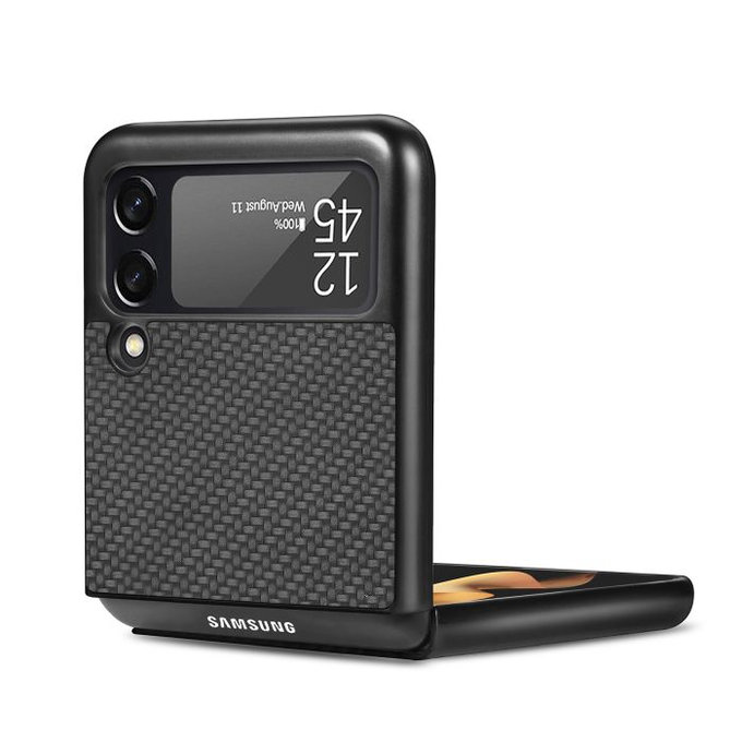 Калъф Carbon за Samsung Z Flip 3, Кафяв, Brown
