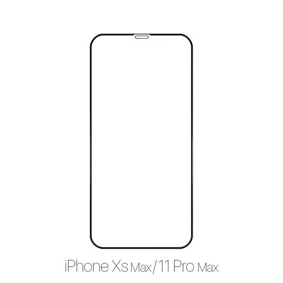 Закалено стъкло FullCover за iPhone XS Max и 11 Pro Max, FixPremium
