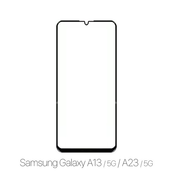 Закалено стъкло FullCover за Samsung A13, A13 5G, A23 и A23 5G, FixPremium