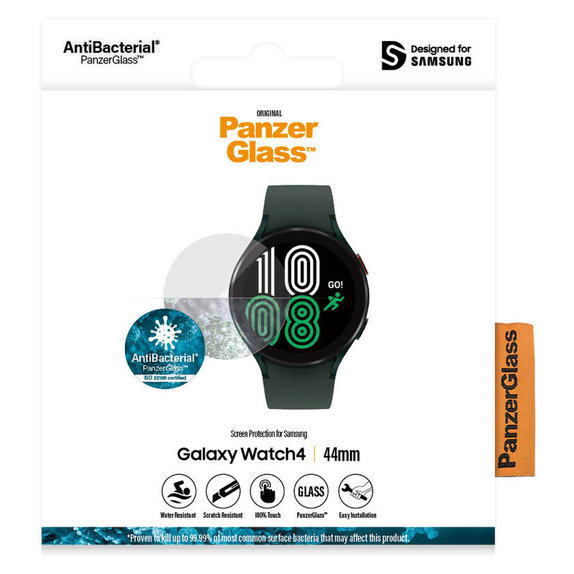 Закалено стъкло Flat Glass AB за Samsung Galaxy Watch4 44 mm, Прозрачно, PanzerGlass