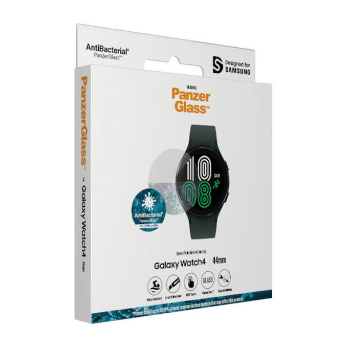 Закалено стъкло Flat Glass AB за Samsung Galaxy Watch4 44 mm, Прозрачно, PanzerGlass