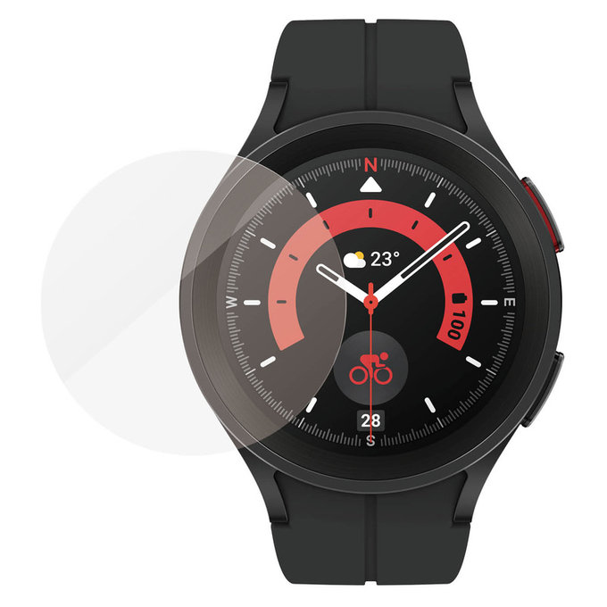 Закалено стъкло Flat Glass AB за Samsung Galaxy Watch 5 Pro 45 mm, Прозрачно, PanzerGlass