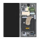 дисплей за Samsung S23 Ultra S918B, Тъчскрийн и рамка, GH82-30466C, GH82-30465C, зелен, Green, Genuine Service Pack