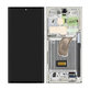 дисплей за Samsung S23 Ultra S918B, Тъчскрийн и рамка, GH82-30466B, GH82-30465B, Cream, Genuine Service Pack