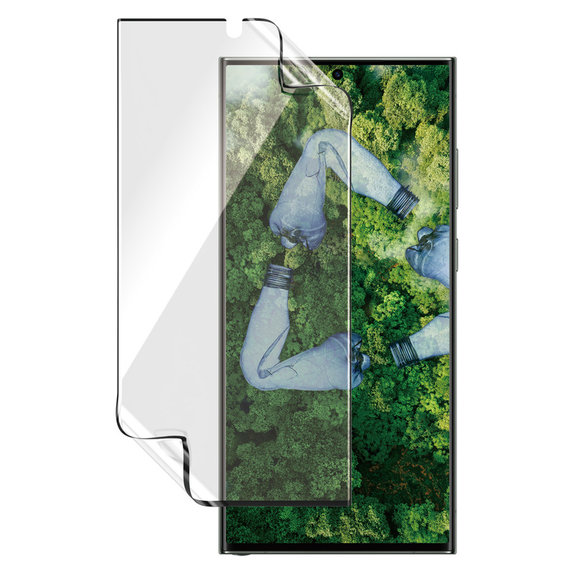 Хибридно стъкло Matrix UWF AB FP wA за Samsung Galaxy S23 Ultra, Прозрачно, PanzerGlass