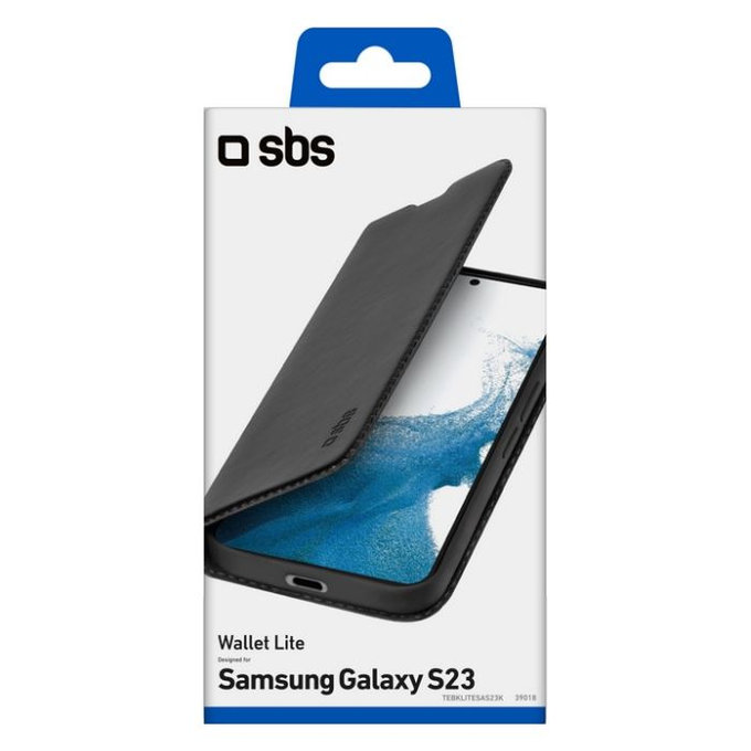Калъф Book Wallet Lite за Samsung S23, Черно, Black