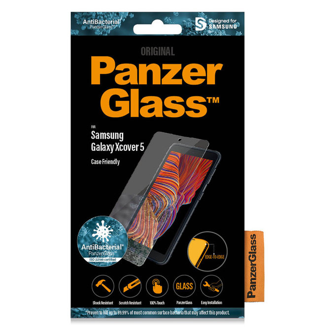 Закалено стъкло Case Friendly AB за Samsung Galaxy Xcover 5, Прозрачно, PanzerGlass