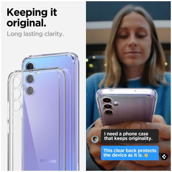 Калъф Ultra Hybrid за Samsung A34 5G, Crystal Clear