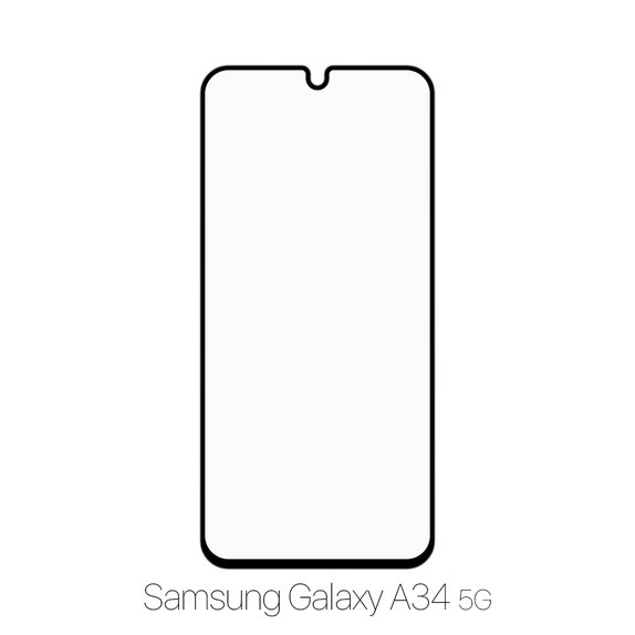Закалено стъкло FullCover за Samsung A34 5G, FixPremium
