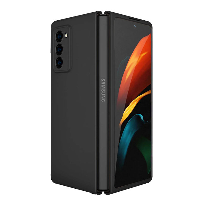 Силиконов калъф за Samsung Z Fold 2, Черно, Black
