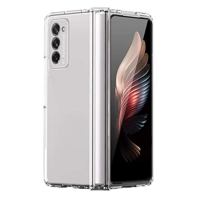 Силиконов калъф за Samsung Z Fold 2, Прозрачен, Transparent