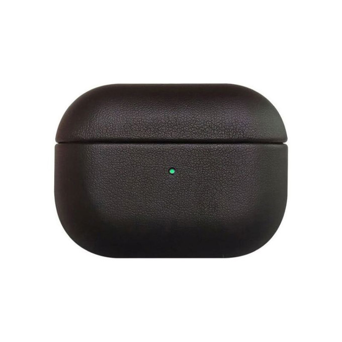 Кожен калъф за AirPods Pro 2, Черно, Black