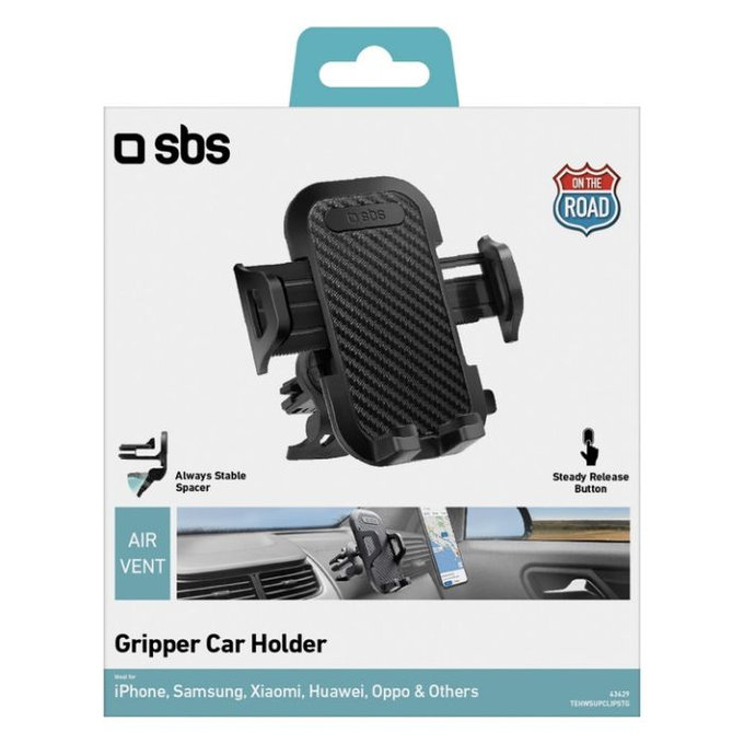 Държач за кола Gripper за решетка, Черно, Black, SBS