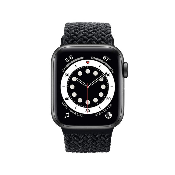 Каишка Solo Loop за Apple Watch (42, 44, 45 и 49mm), Черно, Black, FixPremium