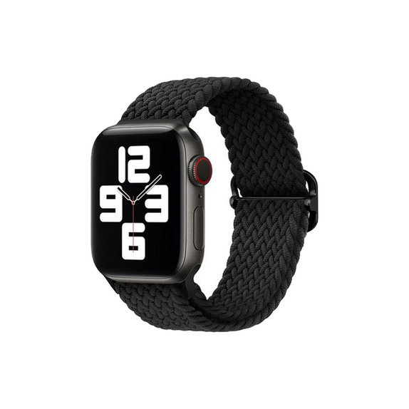 Каишка Solo Loop за Apple Watch (42, 44, 45 и 49mm), Черно, Black, FixPremium