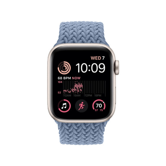 Каишка Solo Loop за Apple Watch (42, 44, 45 и 49mm), светлосин, light blue, FixPremium