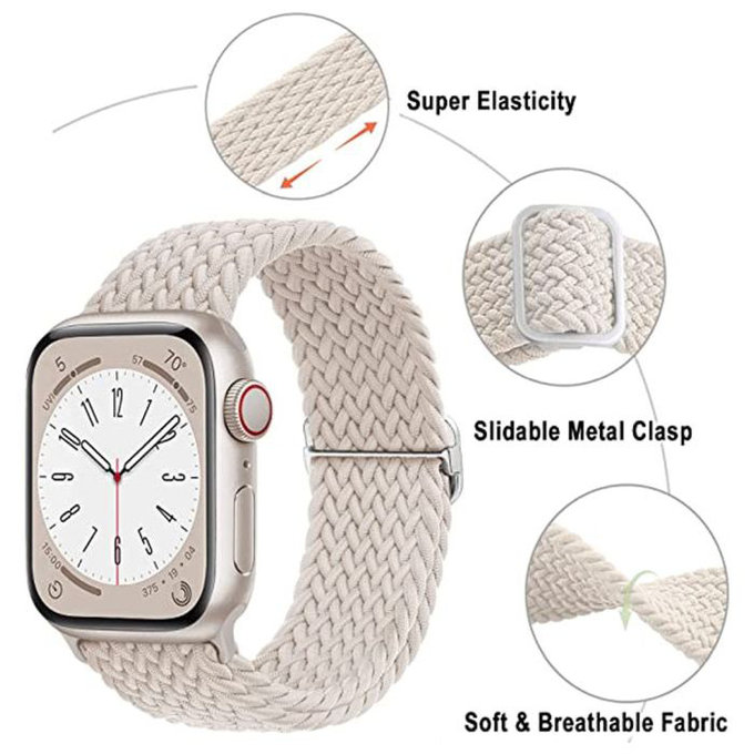 Каишка Solo Loop за Apple Watch (42, 44, 45 и 49mm), светлосин, light blue, FixPremium