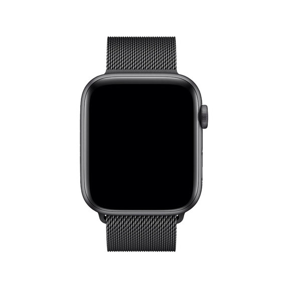 Каишка Milanese Loop за Apple Watch (42, 44, 45 и 49mm), Черно, Black, FixPremium