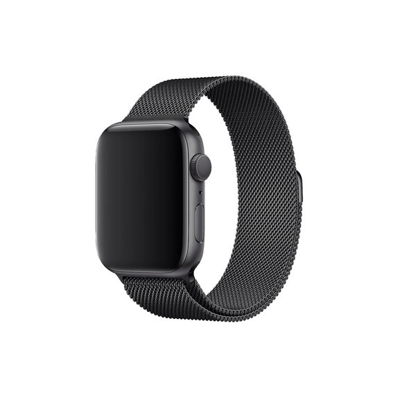 Каишка Milanese Loop за Apple Watch (42, 44, 45 и 49mm), Черно, Black, FixPremium