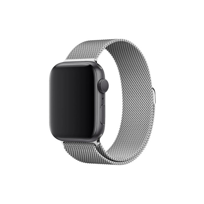 Каишка Milanese Loop за Apple Watch (42, 44, 45 и 49mm), сребърен, silver, FixPremium